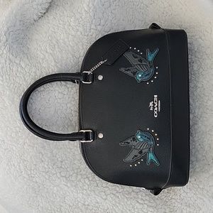 Coach Mini Sierra Satchel with Sparrows/ Birds Embroidery
